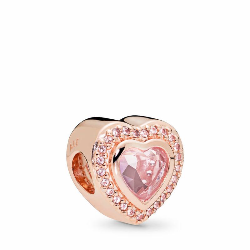 Pandora Australia Rose™ Sparkling Love Charm | UJFQCO723